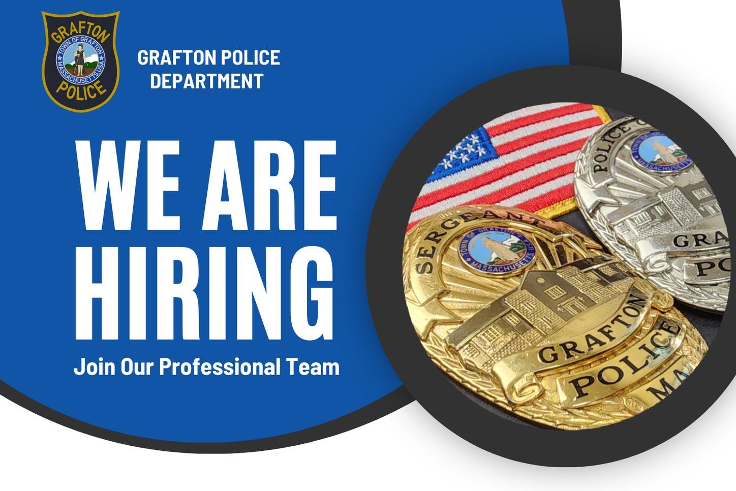 Grafton Police Hiring for the Position of Patrol Officer